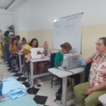 Aquisição de material de costura, informática e consumo para ministrar curso de costura.